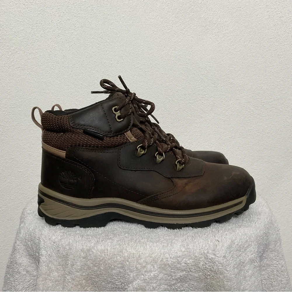Timberland White Ledge Kid's Waterproof Hiking Lace Up Boots Size 6 Boys